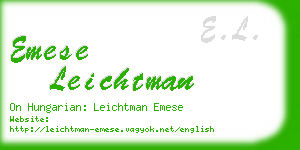 emese leichtman business card